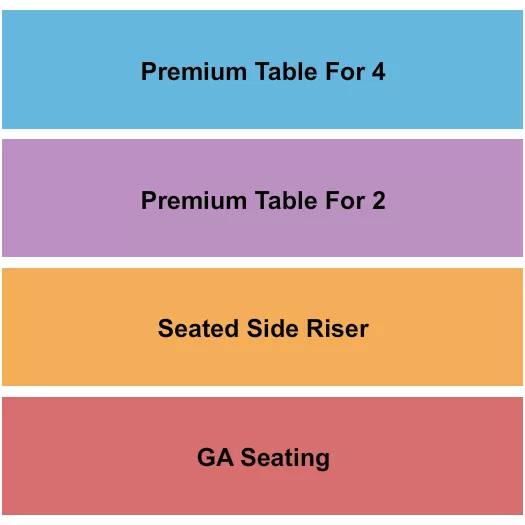 GA SEATED TABLE Seating Map Seating Chart
