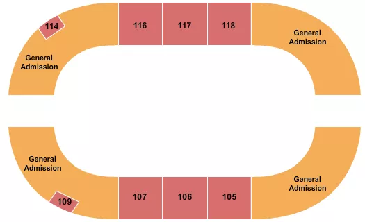 RODEO Seating Map Seating Chart