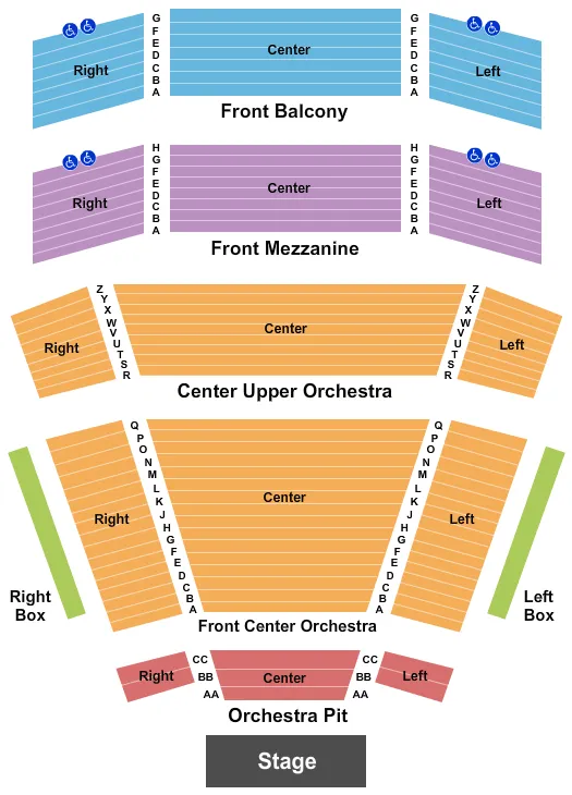 ENDSTAGE 2 Seating Map Seating Chart