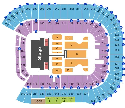 BEYONCE Seating Map Seating Chart