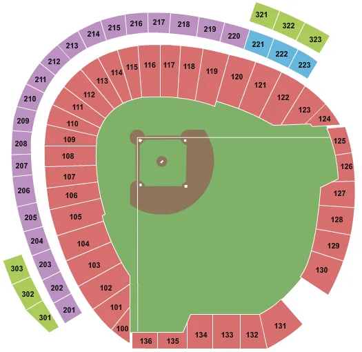 BASEBALL Seating Map Seating Chart