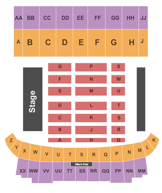 ONE DIRECTION Seating Map Seating Chart