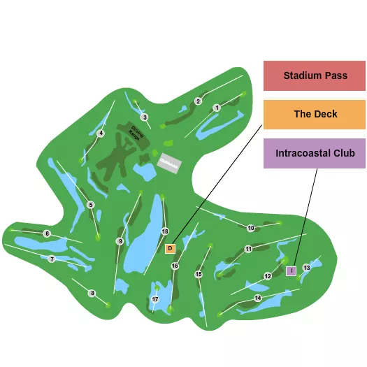 GOLF Seating Map Seating Chart