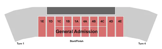 DIRT TRACK RACING 2 Seating Map Seating Chart