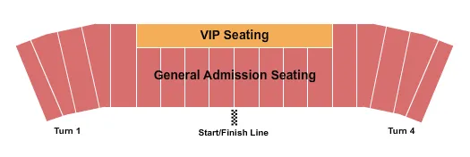 GA DIRT TRACK Seating Map Seating Chart