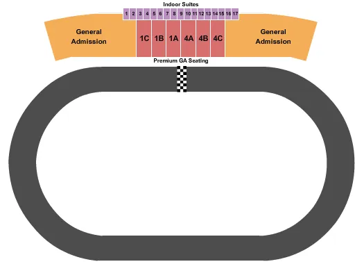 MISSION FOODS TEXAS HALF MILE Seating Map Seating Chart