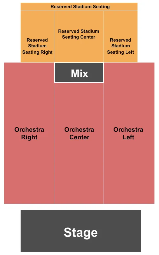 THE FILLMORE NEW ORLEANS ENDSTAGE 2 Seating Map Seating Chart