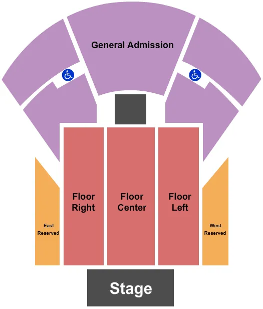 END STAGE Seating Map Seating Chart