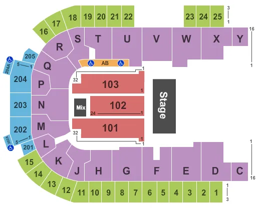 HALFHOUSE 2 Seating Map Seating Chart