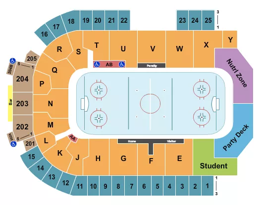 HOCKEY 2 Seating Map Seating Chart