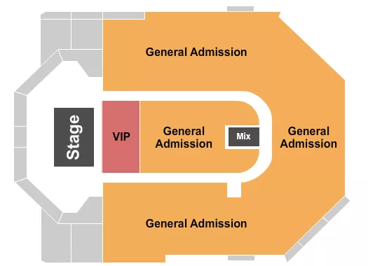 TOYOTA ARENA ONTARIO VIP GA Seating Map Seating Chart