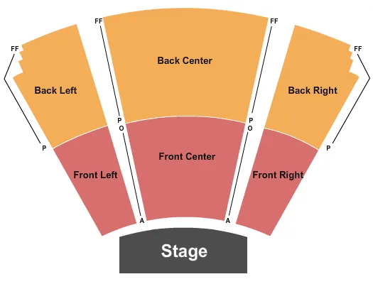 END STAGE Seating Map Seating Chart