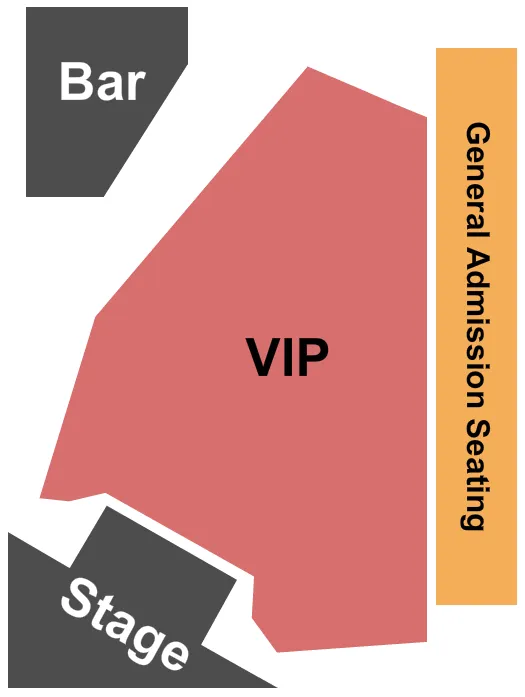 COPA ROOM AT TUSCANY SUITES CASINO ENDSTAGE Seating Map Seating Chart