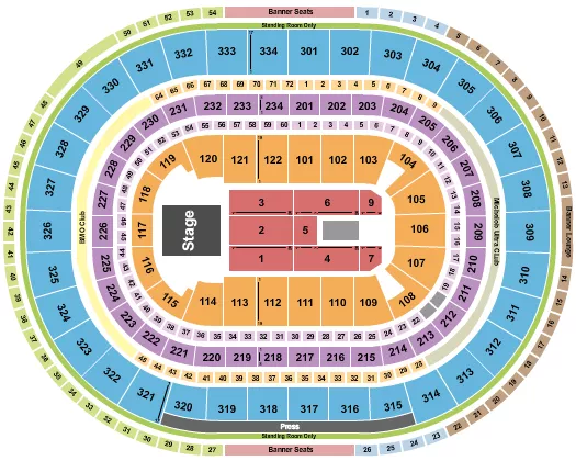 ENDSTAGE FLR 1 9 NO 8 Seating Map Seating Chart