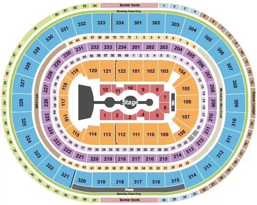 GRACIE ABRAMS 2 Seating Map Seating Chart