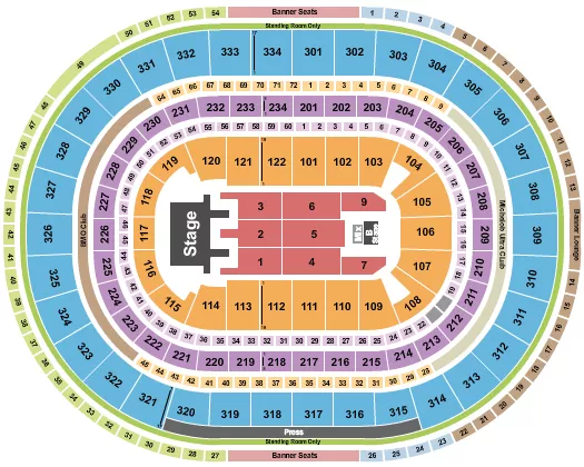 MANA Seating Map Seating Chart