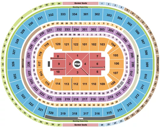 NATE BARGATZE Seating Map Seating Chart