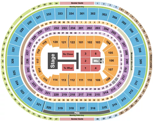 TATE MCRAE Seating Map Seating Chart