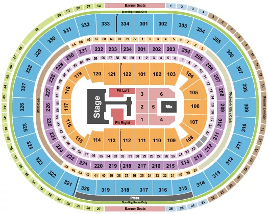 TEDDY SWIMS Seating Map Seating Chart