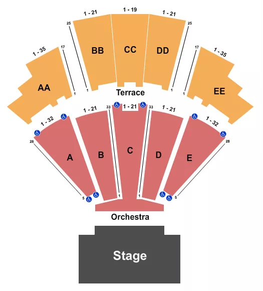 ENDSTAGE 2 Seating Map Seating Chart