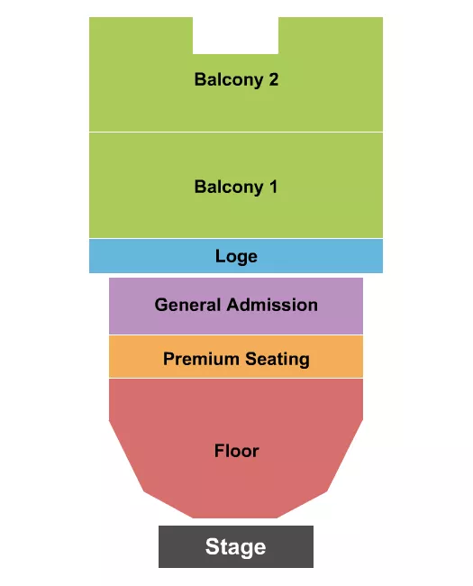 ENDSTAGE RSV FLOOR W PREMIER GA Seating Map Seating Chart