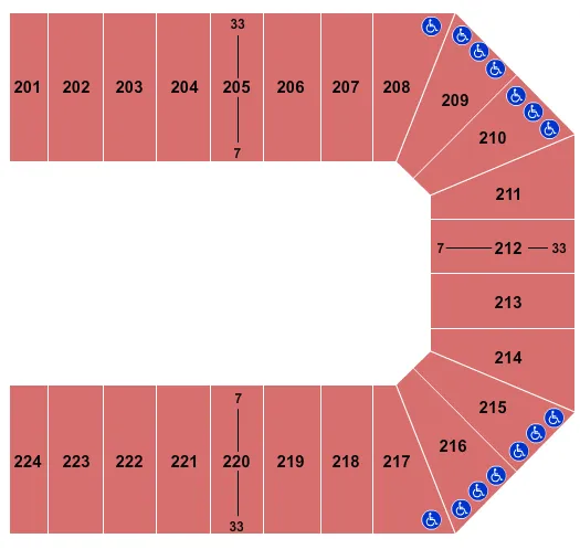 WRIGHT STATE UNIVERSITY DAYTON MONSTER JAM Seating Map Seating Chart